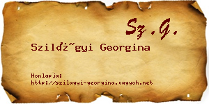Szilágyi Georgina névjegykártya